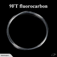 9FT 100% Fluorocarbon Tapered Leader For Freshwater/Saltwater , Avail In 3X, 4X